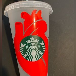 COPY - Heart Starbucks Venti cup, Cardiology StarbucksVenti Cup 24oz